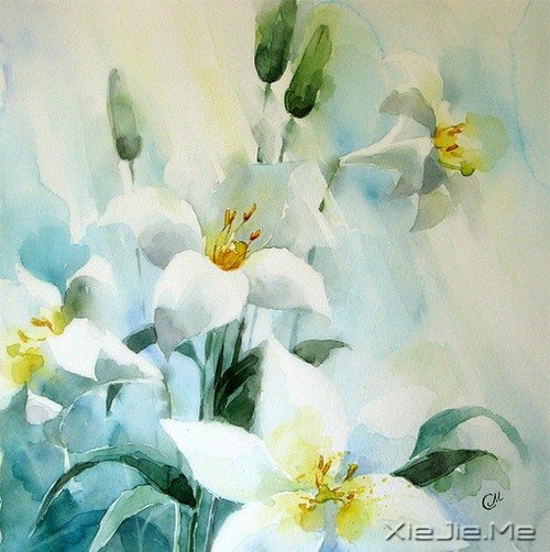 治愈系水彩画